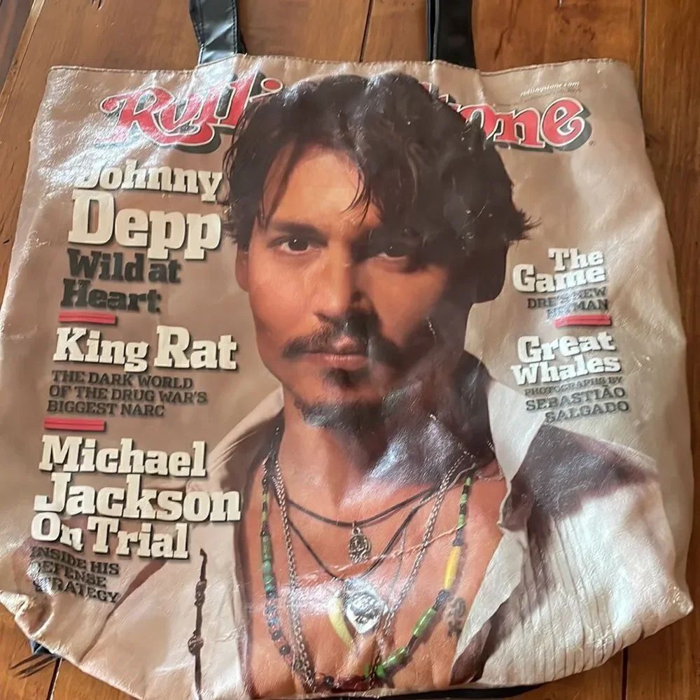 Rolling Stone Magazine February 10, 2005, Johnny Depp Cover Tote Bag